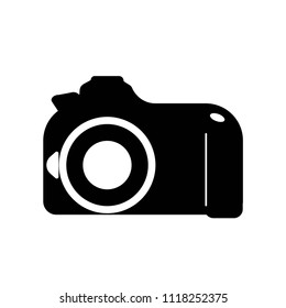 Photo camera icon vector icon. Simple element illustration. Photo camera symbol design. Can be used for web and mobile.