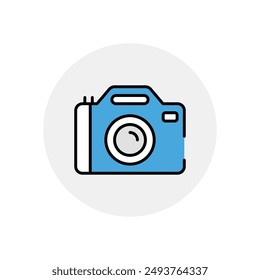 Icono de cámara fotográfica Vector ilustración de stock