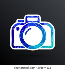 photo camera icon vector photo symbol photography vibrant .