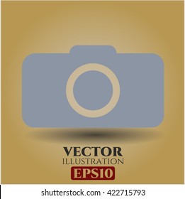 photo camera icon vector symbol flat eps jpg app web