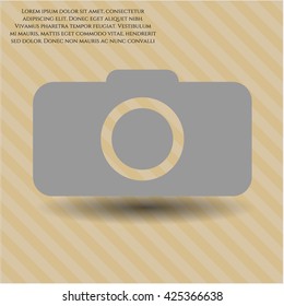 photo camera icon vector symbol flat eps jpg app web