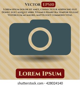 photo camera icon vector symbol flat eps jpg app web