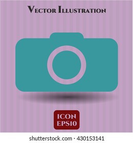 photo camera icon vector symbol flat eps jpg app web