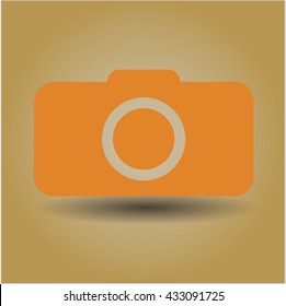 Photo camera icon vector symbol flat eps jpg app web