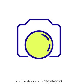 Photo Camera icon vector in trendy