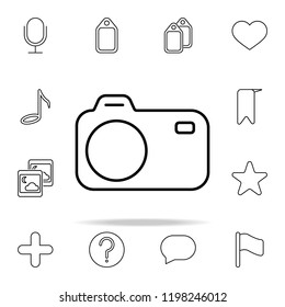 photo camera icon. Web icons universal set for web and mobile