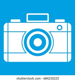 Photo camera icon white