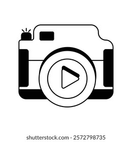 photo camera icon with white background vector stock illustration