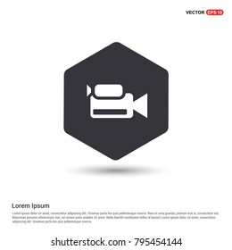 Photo camera icon White Background icon template