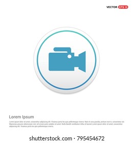 Photo camera icon White Background icon template