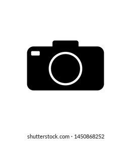 Photo camera icon.Flat photo camera vector isolated. Modern simple snapshot photography sign. Instant Photo internet concept. Trendy symbol for website design, web button, mobile app. Logo illustrati