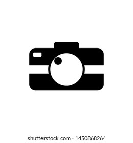 Photo camera icon.Flat photo camera vector isolated. Modern simple snapshot photography sign. Instant Photo internet concept. Trendy symbol for website design, web button, mobile app. Logo illustrati