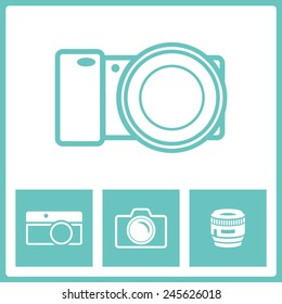 Photo camera icons