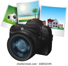 Photo camera illustration
