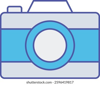 Photo Camera  illustration with isolated background 