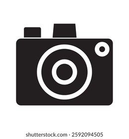 Photo camera illustration vector icon