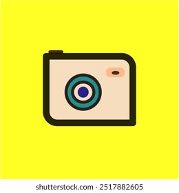 Diseño de Vector de Imagen de cámara fotográfica