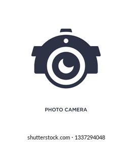 photo camera isolated icon. Simple element illustration from brazilia concept. photo camera editable logo symbol design on white background. Can be use for web and mobile.