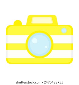 Photo camera isolated on white background