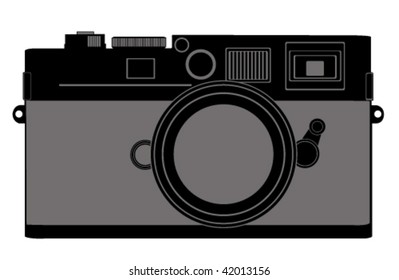 Photo camera isolated on white