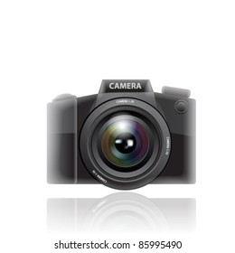 Photo camera isolated on white