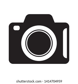 Photo camera isolated vector icon