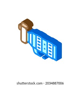 photo camera isometric icon vector. photo camera sign. isolated symbol illustration