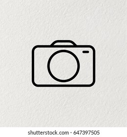 photo camera line icon