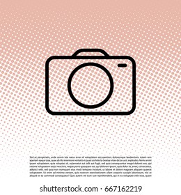photo camera line icon