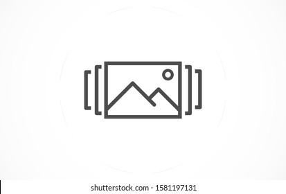 Photo Camera line icon, Photo Camera line icon Modern sign for mobile interface, vector graphics, Photo Camera line icon a linear pattern on a white background, Photo Camera line icon