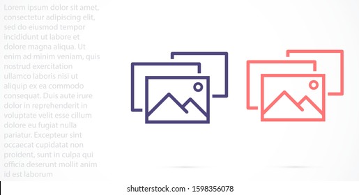 Photo Camera line icon, Photo Camera line icon Modern sign for mobile interface, vector graphics, Photo Camera line icon a linear pattern on a white background, Photo Camera line icon