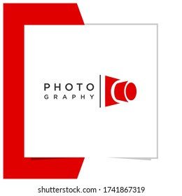 photo camera logo design vector