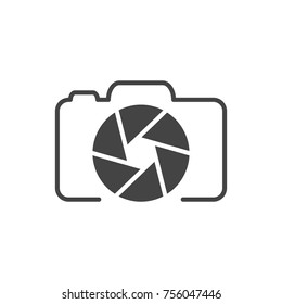 Photo camera logo, icon