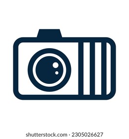 Photo camera logo icon design illustration