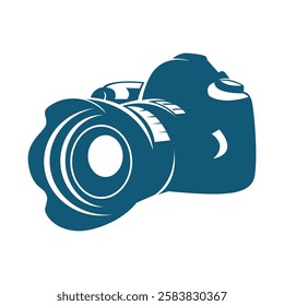 Photo camera logo icon design template