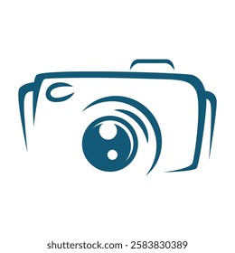 Photo camera logo icon design template