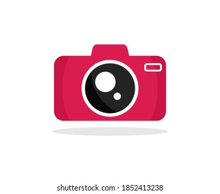 Photo camera logo photography vector icon 