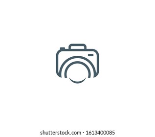 Photo camera logo vector photography 