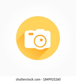 Photo Camera Long Shadow Color Icon