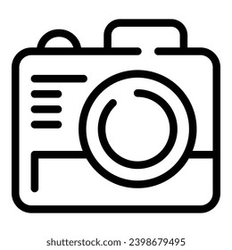 Photo camera machine icon outline vector. Photographic studio device. Modern shooting gadget