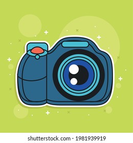 photo camera media icon cartoon