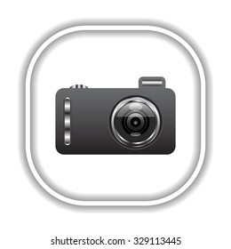photo camera.  Modern design flat style icon