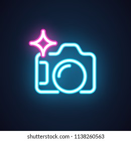 Camera Icon Neon High Res Stock Images Shutterstock