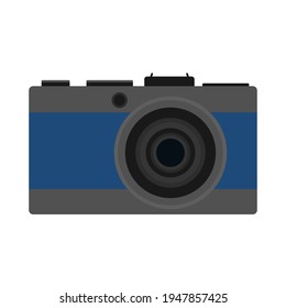 photo camera on white background. vector illustration
