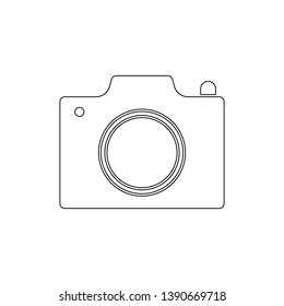 photo camera outline icon. Signs and symbols can be used for web, logo, mobile app, UI, UX