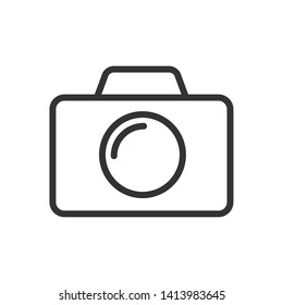 photo camera outline ui web icon. camera vector icon for web, mobile and user interface design isolated on white background