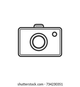 photo camera outline vector. Cheap photo camera outline sign eps10.