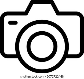 
 Diseño de icono de contorno de cámara fotográfica
