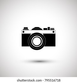 Photo camera, photography vector icon