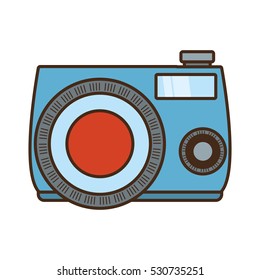 photo camera picture vacation vector illustration eps 10